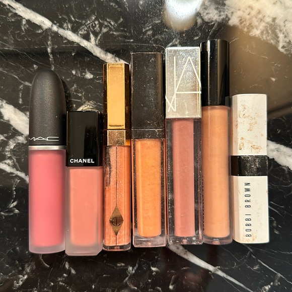 Designer lip glosses and lip tint
